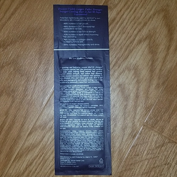 Monat Replenish Masque Sample - Picture 2 of 2